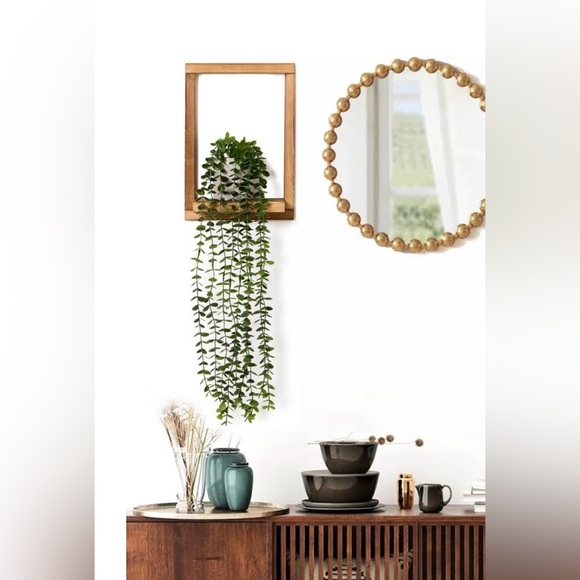 Rustic Wooden Wall Frame with Greenery - Picture 2 of 2